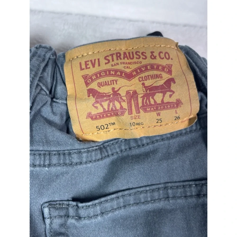 Levi Strauss & Co. Boys Grey 511 Slim Fit 5 Pocket Stretch Denim Jeans 10 Reg
